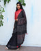 Ruby Radiance Hand Block Printed Mulmul Cotton Saree